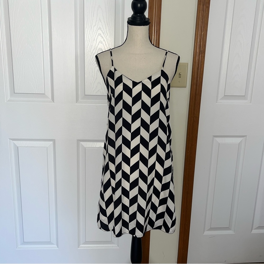 Evelyn Chevron Mini Dress
